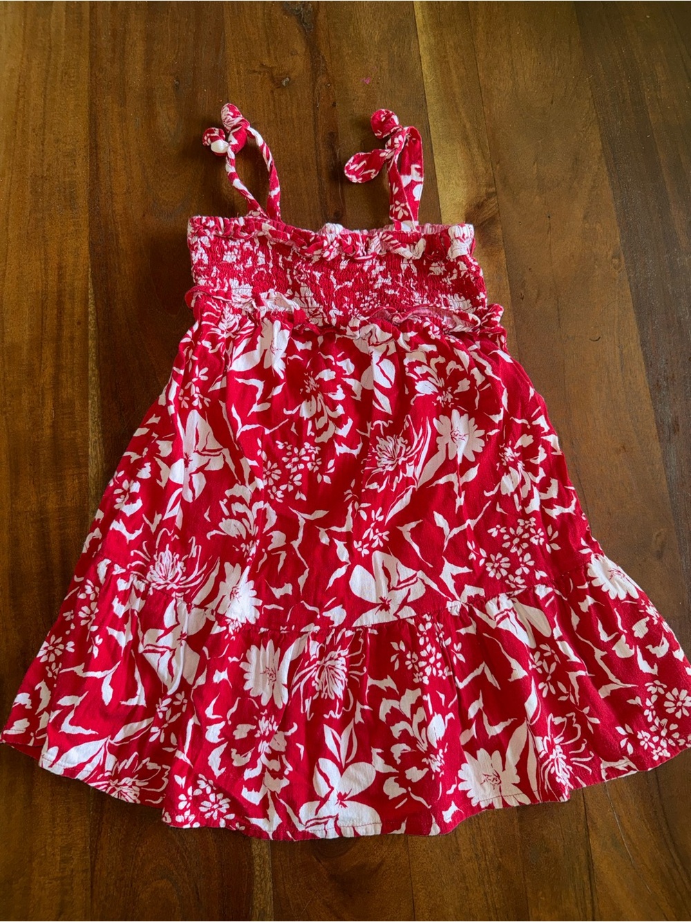Old Navy Red and White Floral‎ Sundress